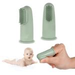 OEM ODM Infant Finger Toothbrush 360 Degree Silicone Finger Toothbrush For