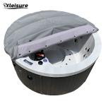 New Type roll-up round spa cover save space grey spa rolling cover Oxford Cloth