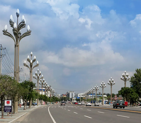 Outdoor High Mast golden Street Light led solar street light 80W - 240W For Various Urban city Roads