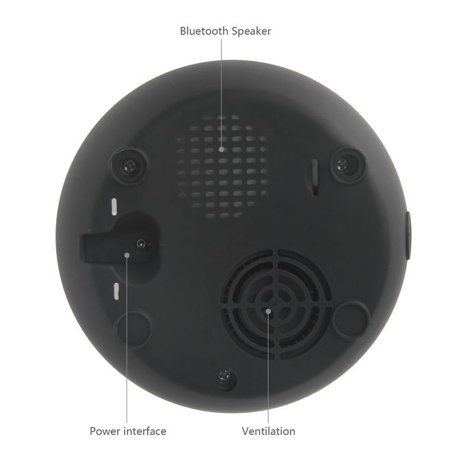 350ML Ultrasonic Aroma Diffuser Home Use Black Diffuser With 7 Color Lights