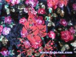 New burnout antistatic flower polyester fabric miro velvet fabric women apparel