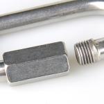 Stainless Steel Meilong Lock 12KN O Shape 73.6mm Length 36.5mm Width