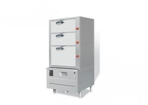 Wholesale Three Door 38KW 1900mm Commercial Steam Cabinet from china suppliers