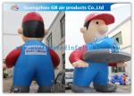 Giant Inflatable Cartoon Characters Air Big Boy 7m for Advertising Decoration