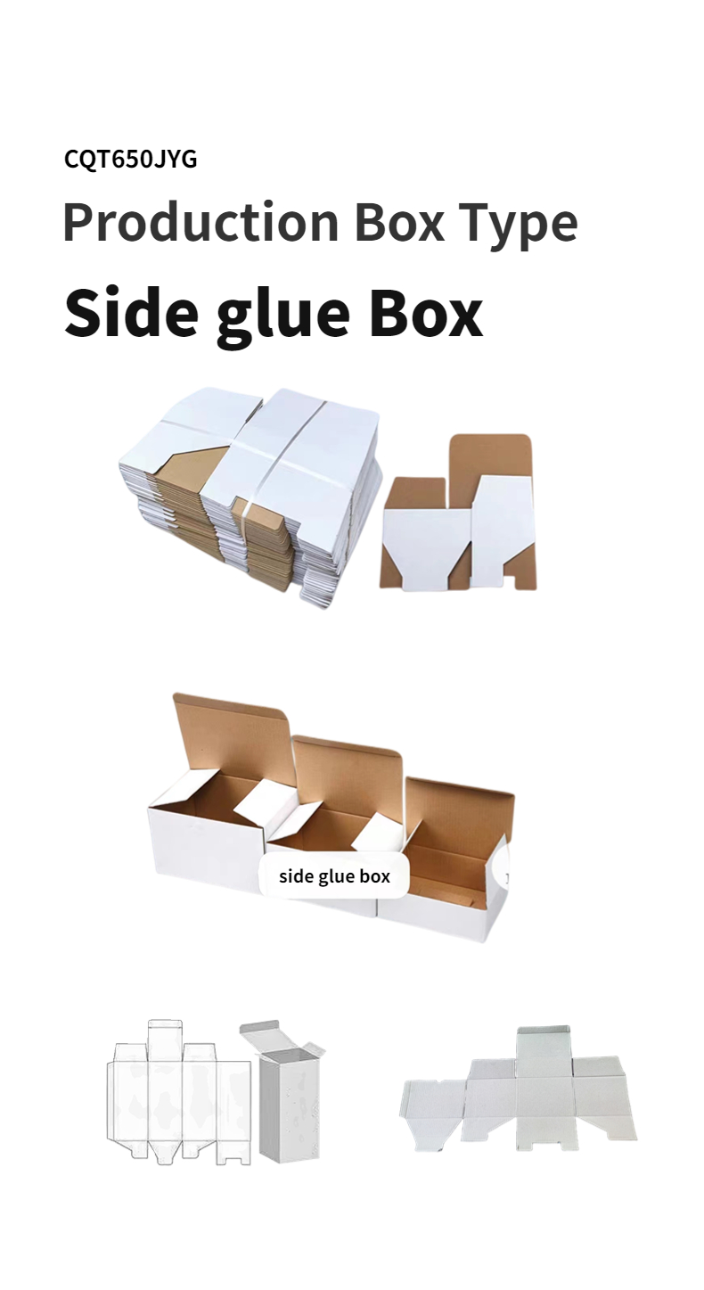 CQT 650JYG Pre-Folded Crash Lock Bottom Box Semi Automatic Folder Gluer for Cold Glue