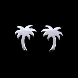 Wholesale Ocean Coconut Tree Plain 925 Silver Earrings Plant Accessory / Engagement Jewellery from china suppliers