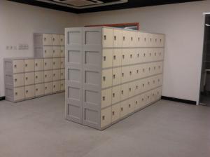 Wholesale Keyless 5 Tier Beige Plastic School Lockers Corrosion Proof / Highly Water Resistant from china suppliers
