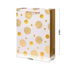 Custom Color Accepted Gold Foil Logo Gift Craft Shopping Paper Hand Bag With