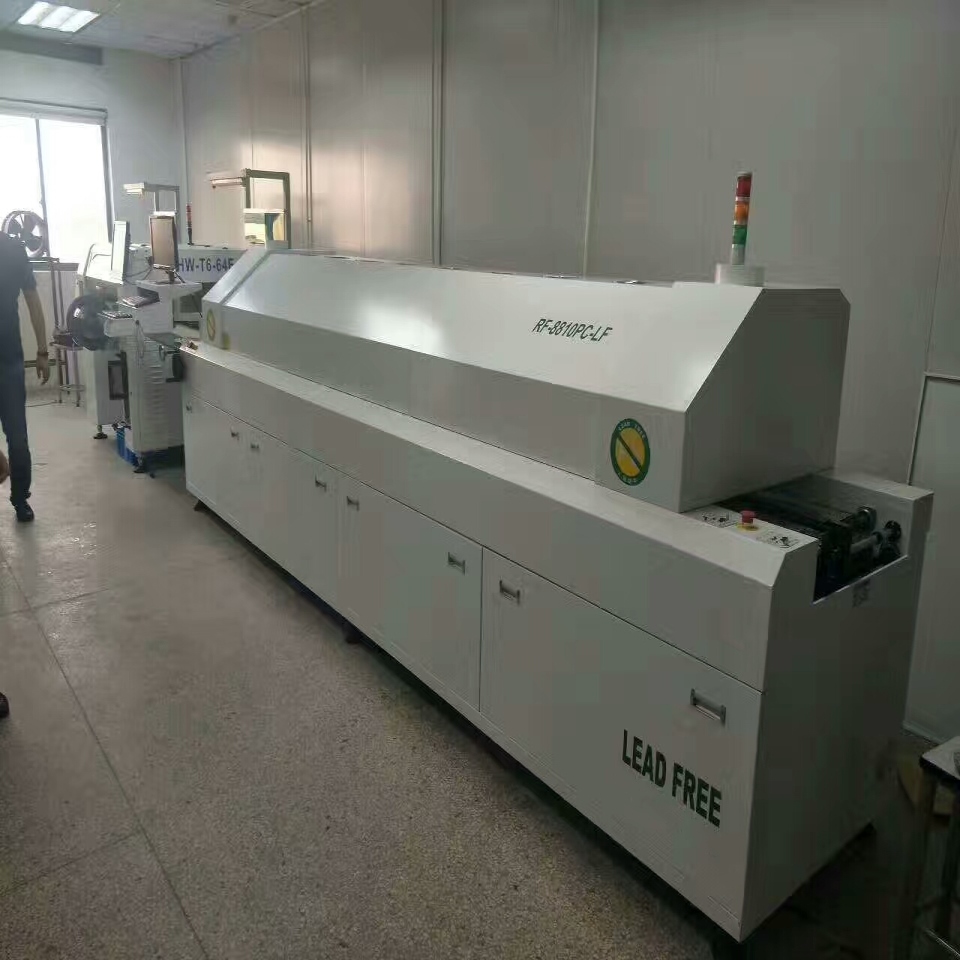 10 Temperature Zones Solder Reflow Oven / Reflow Soldering Machine RF1020PC