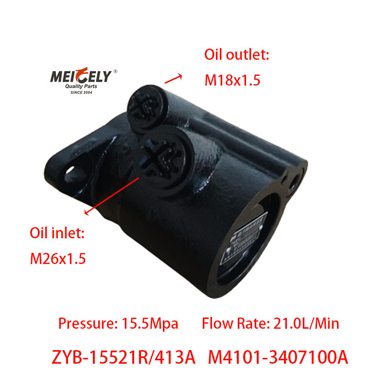 Stock Yuchai 6M Engine M4101-3407100A Yuchai Series Steering Pump