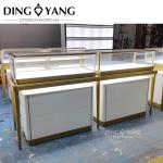 Custom Made Fashion Glass Jewellery Display Counter , Beautiful Appearance Firm