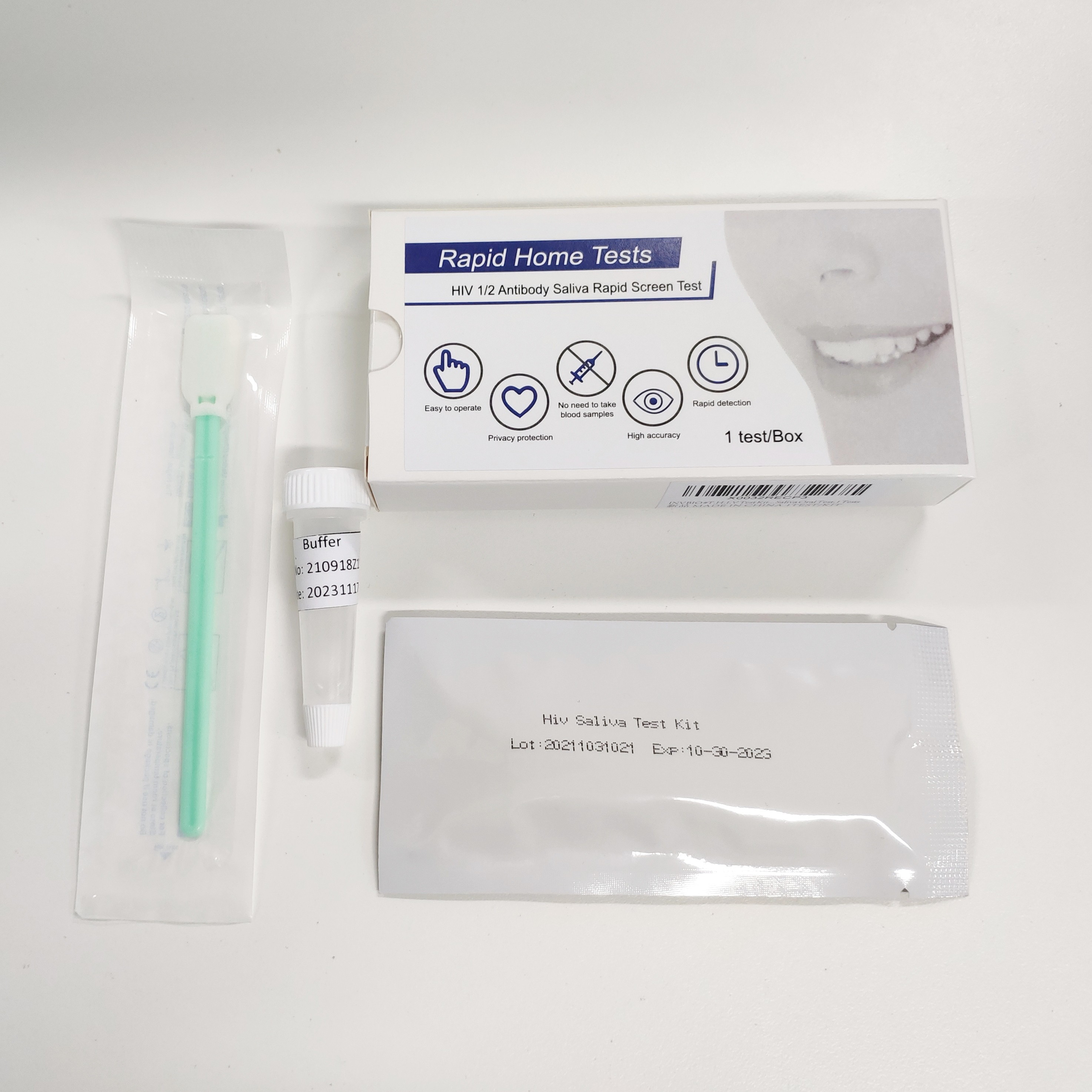 Antibody Hiv Detection Infectious Disease Rapid Test Kits Whole Blood Plasma Saliva Sample 25 Tests