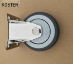 4 Inch Steel Fork Table Cart Medical Wheel Heavy Duty Caster with 1.000kg Gross
