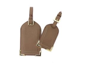 Wholesale Genuine Nappa Leather Promotional Luggage Tags 11x7cm For Business Trip from china suppliers