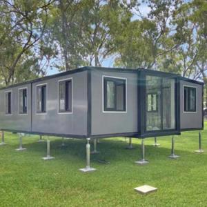 Wholesale Roomy Double Wings Foldable Expanding Container Homes Luxury Family Residences from china suppliers