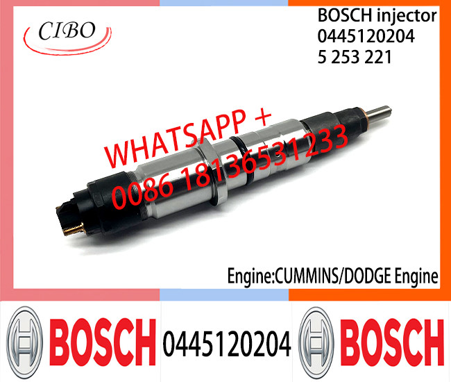 BOSCH 0445120204 5253221 Neutral Fuel Injector Assembly 0445120204 5253221 For CUMMINS DODGE