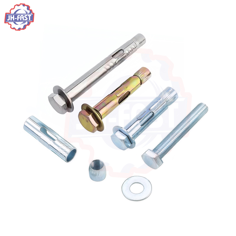 Building Material Passivation Finish Steel Wedge Wall Anchor Bolts M6 M8 M10 M12 M16 M20 Diameter for Concrete Expansion