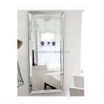 Silver Lenses Modern Frameless Wall Mounted Makeup Mirror for Beveled Bath