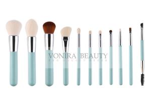 Wholesale Spring Mint Green Synthetic Makeup Brushes 100% Vegan Free And Eco Friendly from china suppliers