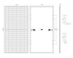 500W 550W Bifacial Photovoltaic Panels 48V Solar Bifacial PV Panels