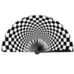 Large Size Bamboo Customized Hand Fans Rave Fan Loud Fan 33cm 13inch
