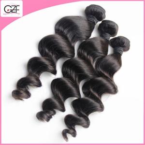 Wholesale Natural Color Brazilian Loose Wave Virgin Hair 3pcs Cheap Price Loose Wave Human Hair from china suppliers