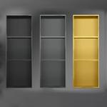 Customized Grid 304 316 Black Color Brushed Hairline Stainless Steel Bathroom