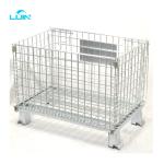 Wire Cage Metal Bin Storage Container Stackable Heavy Storage Cage