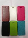 PU Leather Cellphone Case Red Soft Plastic For iPhone 5s / iPhone 5c