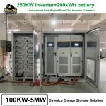 200kw 300kw 200kwh 500kw Solar Battery 150kw 6m PV Cable Hybrid Energy Storage