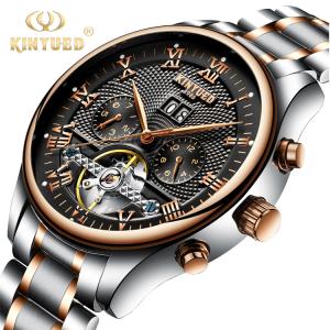 Wholesale KINYUED In Stock Fancy Watch Tourbillon Power Reserve Watch Automatic Watch Luxury from china suppliers