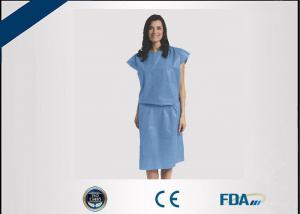 Wholesale High Tensile Strength Disposable Scrub Suits , Anti Permeate Blue Surgical Gown from china suppliers