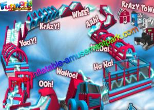 Wholesale Customised PVC Inflatable Sport Game Crazy Kids Inflatable Obstacle Course from china suppliers