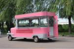 Large Vintage Food Truck with 4 Wheels Perfecta food truck hit the ground