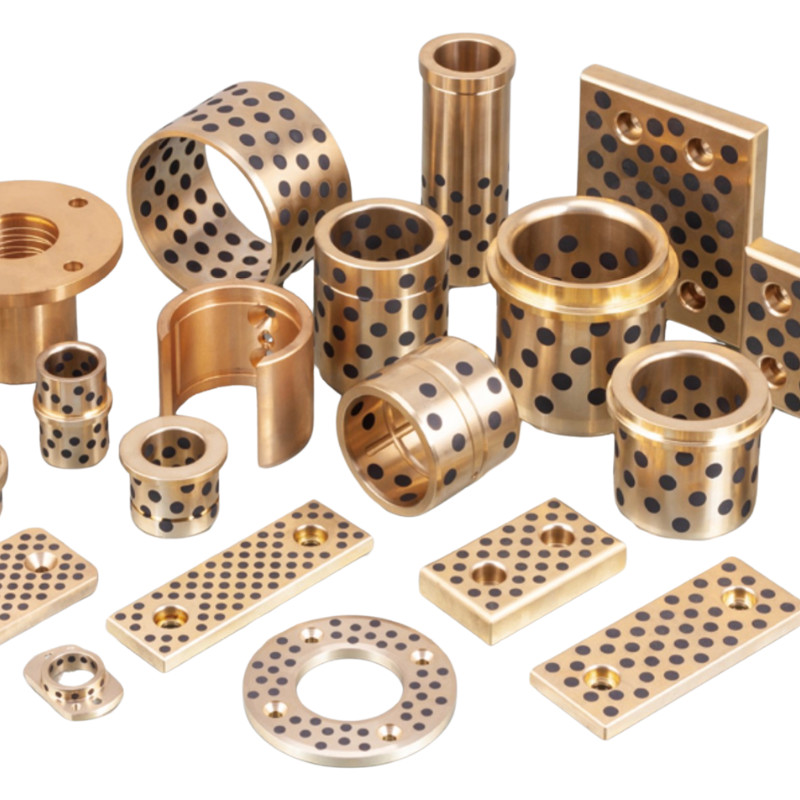 Copper Nickel Aluminium Bronze Slide Plate with Graphite Inset for Self-Lubricating Bearings