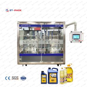 Wholesale 4000BPH Plastic Bottle Metcal Can Lubricant Oil Motor Oil 500ml-5L Piston Filling Machine Packaging Machine from china suppliers