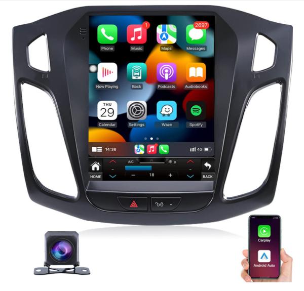 Ford Focus Car Stereo Radio 2012-2018 Carplay / Android Auto 9.7" IPS Touch
