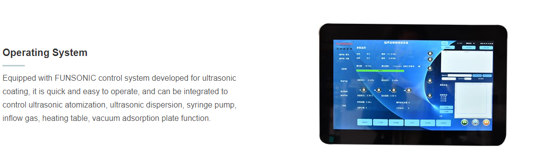 Applying Ultrasonic Technology Spray Coating Substrates