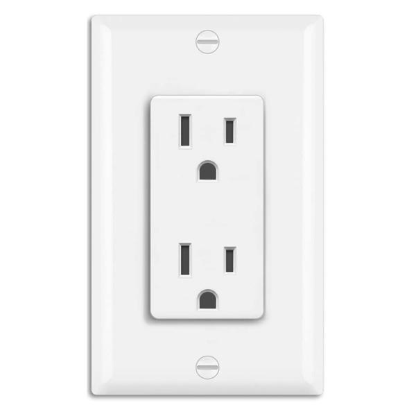 Residential And Commercial Wall Mounted Socket 15A 125V For Easy Secure