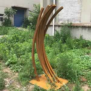 Wholesale 6.5ft Corten Steel Sculpture 2mm Outdoor Metal Sculpture For Yard from china suppliers