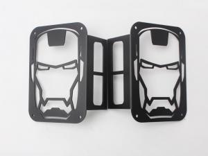 Wholesale Iron Man Taillight cover for jeep wrangler JK 07+ taillamp cover offroad accessories from china suppliers
