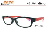 Fashionable reading glasses with plastic frame ,suitable for women and men