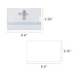 3.5*2.15'' Security ID Card Holders With Clip PVC Name Badge Holder Waterproof