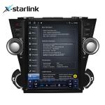 Multimedia 12.1 Inch Vertical Screen Car Stereo Radio For Toyota HIghlander