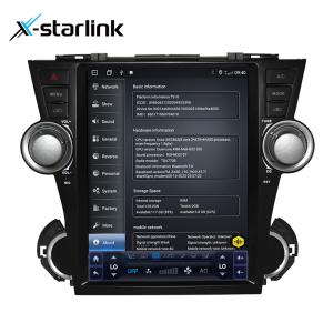 Wholesale Multimedia 12.1 Inch Vertical Screen Car Stereo Radio For Toyota HIghlander from china suppliers
