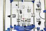 100 Liter Lab Glass Reactor , Stainless Steel Glass Reactor Vessel High