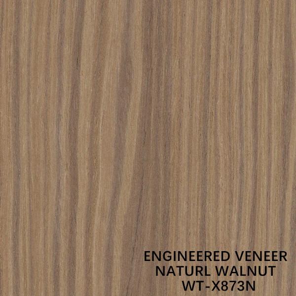 Top A Engineered Wood Veneer Natural Walnut Quater Crown Grain 2030/2500/2800