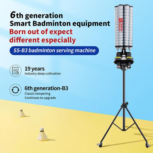 SIBOASI B3 Badminton Shuttlecock Feeder Machine Smart Badminton Shooting Machine
