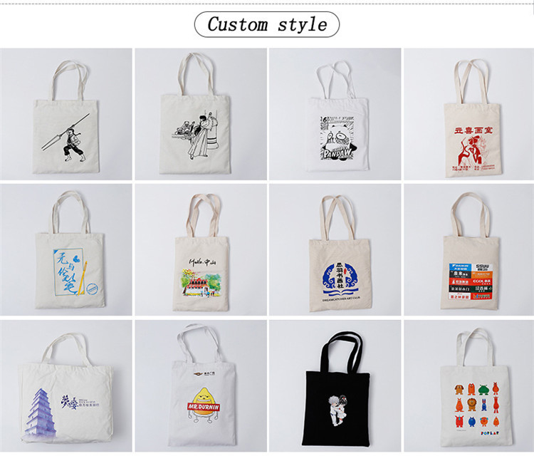 CMYK Printing Natural Color 34x45cm Shopping Tote Bag