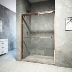 Frameless Hinged Bifold Toughened Glass Shower Screen